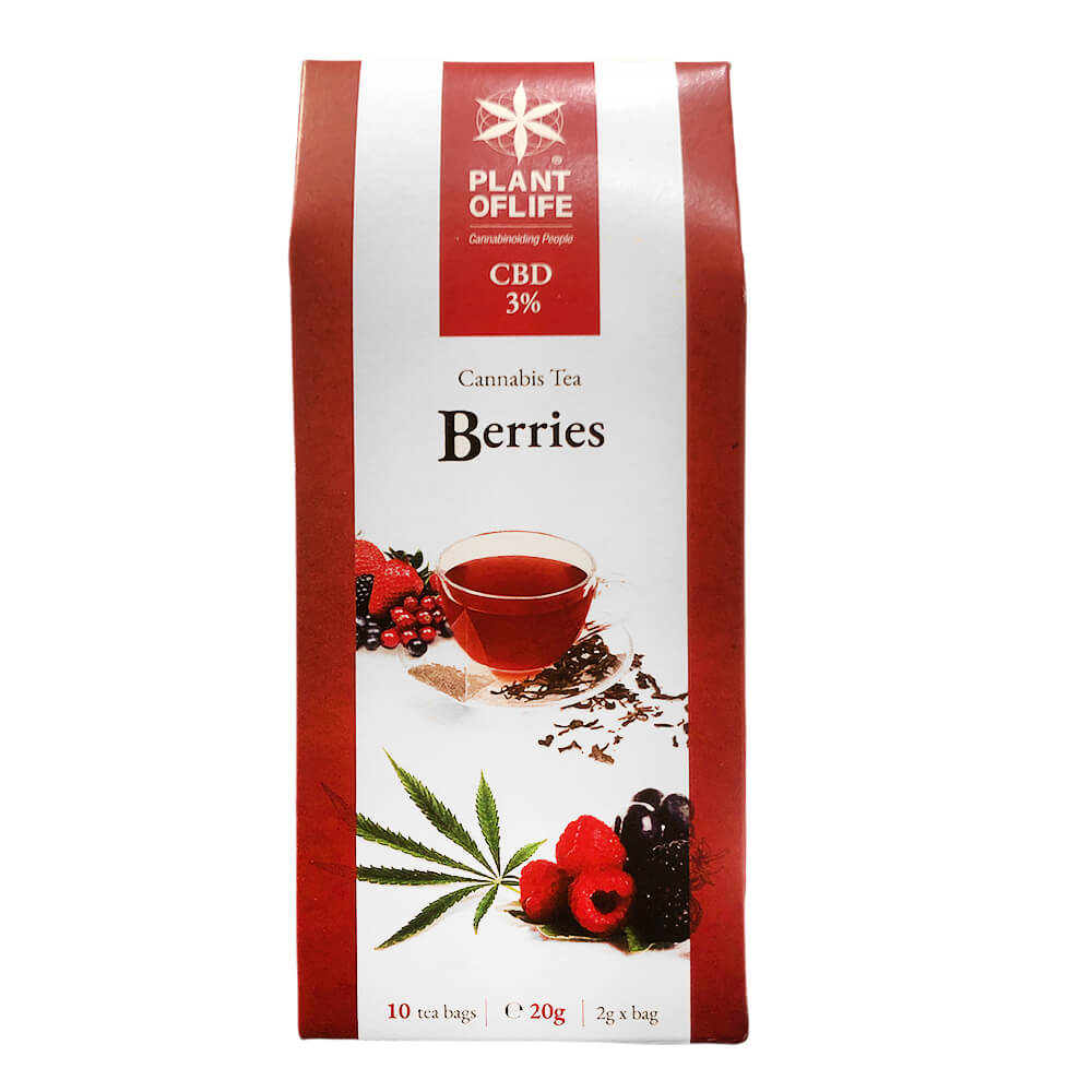 Plant of Life Infuso di Tè al CBD 2.5%–3% gusto Naturale