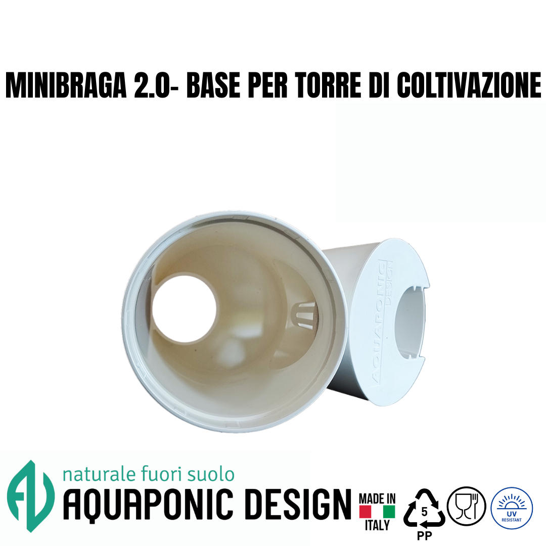 Aquaponic Design Minibraga 2.0 base per torre DWT