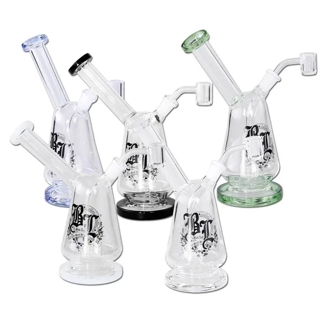 Black Leaf Parafernalia BL Oil Pipe/Dab Rig with Drum Percolator dab rig in vetro