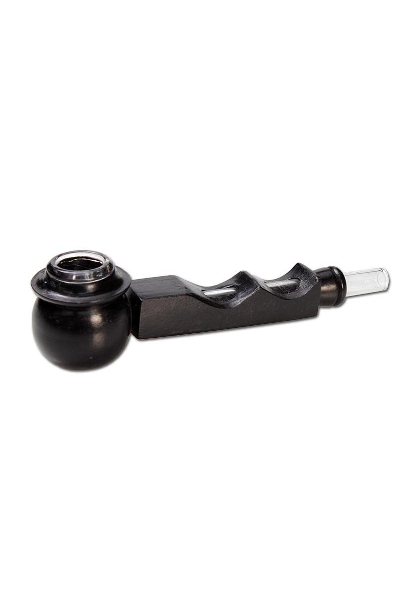 Plantadiscount Parafernalia Wood Pipe with Glass Bowl pipa in legno e vetro
