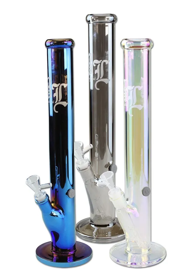Black Leaf Neverland bong cilindrico in vetro 5 mm