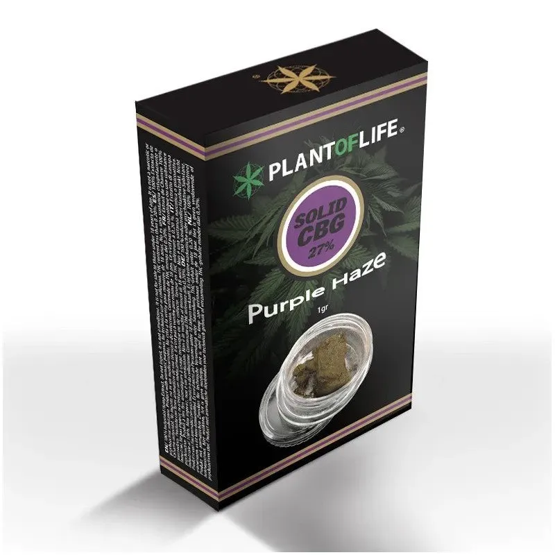 Plantadiscount Cbd SOLID CBG 27% PURPLE HAZE 1G - VENDING solido 1 g