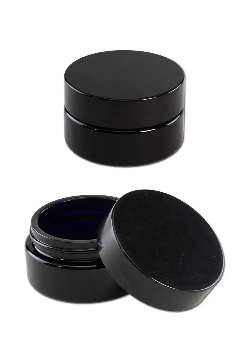 Miron Violet Glass Wideneck Jars wide 50ml barattolo in vetro violetto