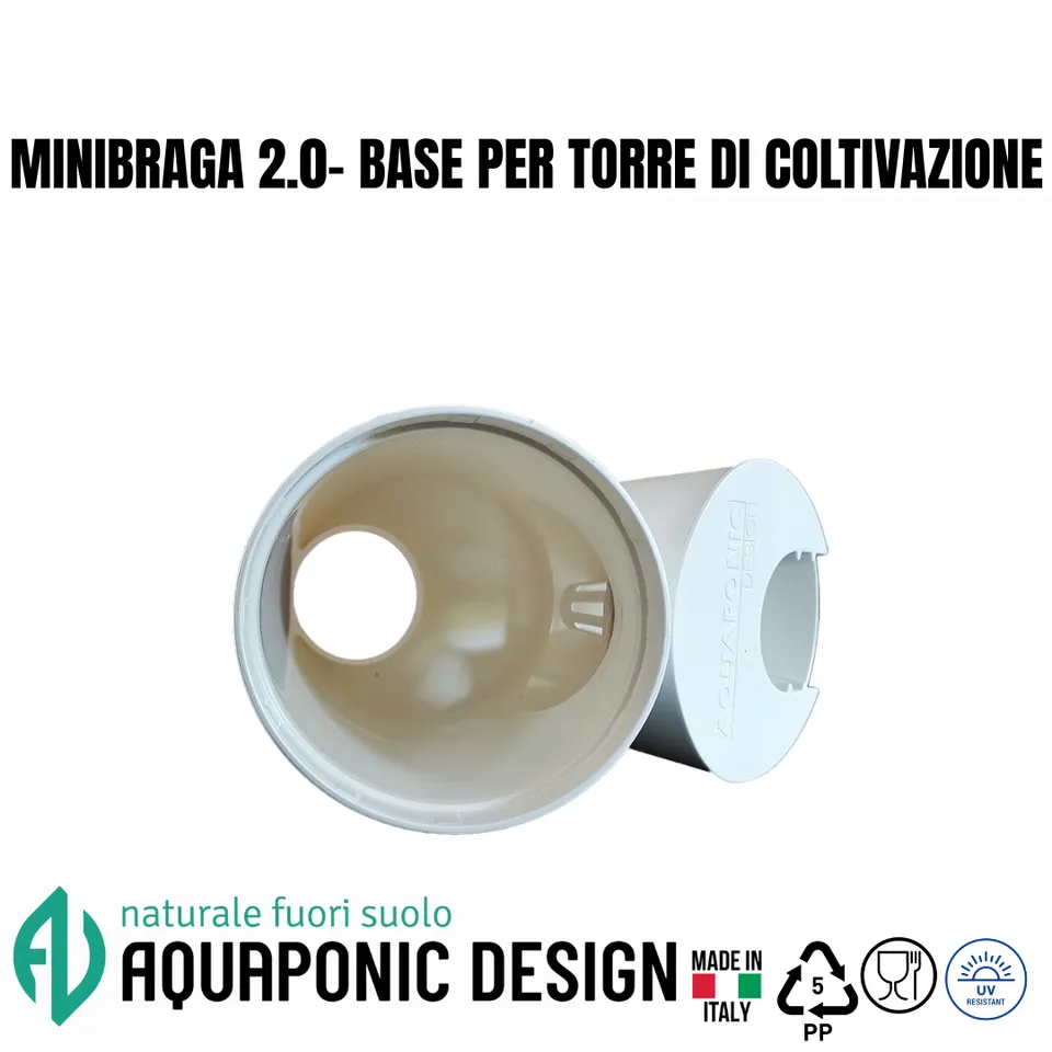 Aquaponic Design Minibraga 2.0 base per torre DWT