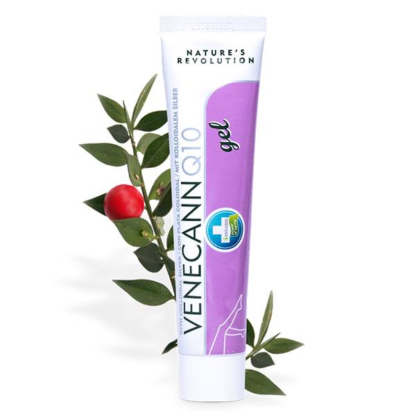 Venecann Q10 gel per massaggio gambe con canapa