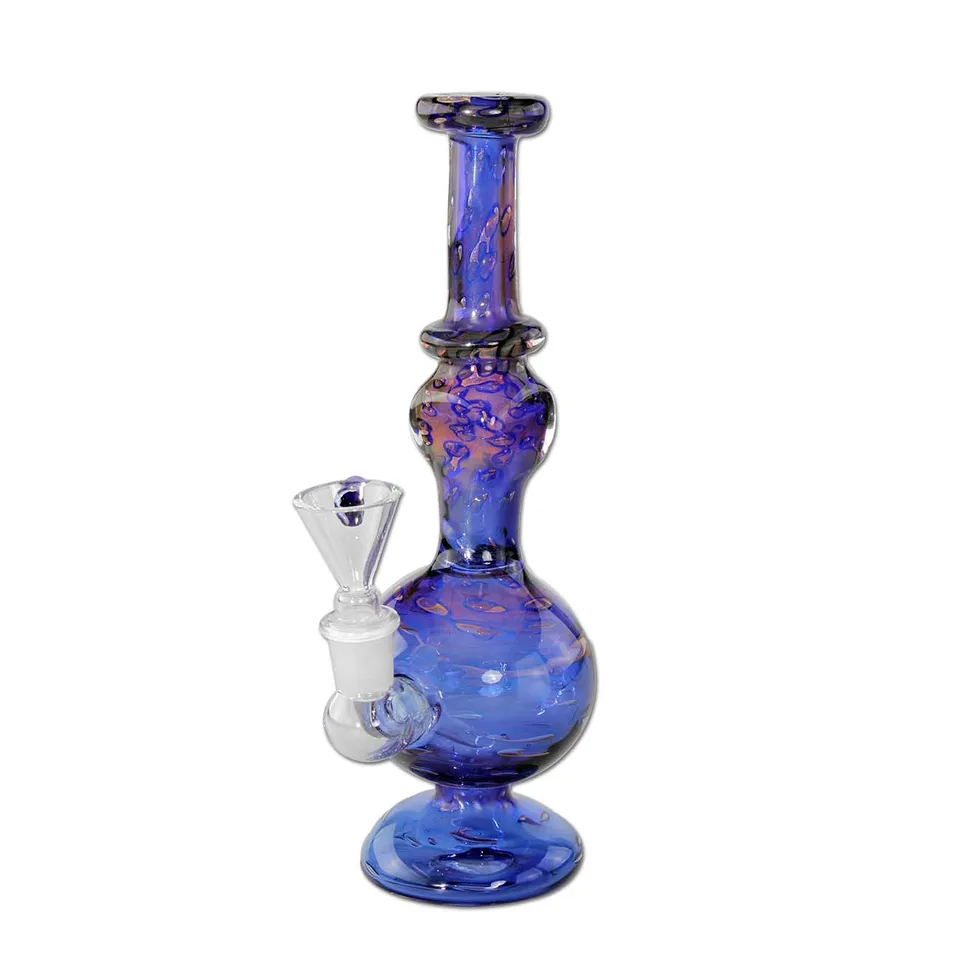 Plantadiscount Parafernalia Mini Glass Bong bong blu in borosilicato
