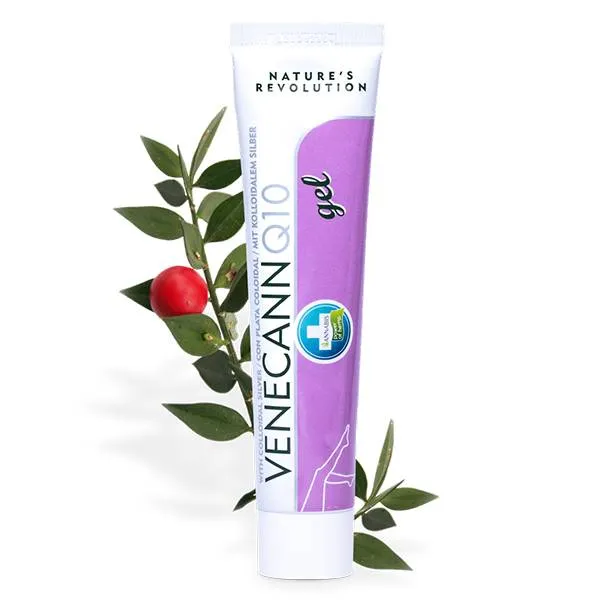 Venecann Q10 gel per massaggio gambe con canapa