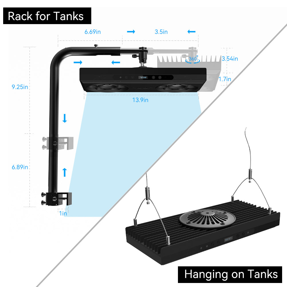 CTLite AquaSun G6 140W lampada LED acquario 6 canali