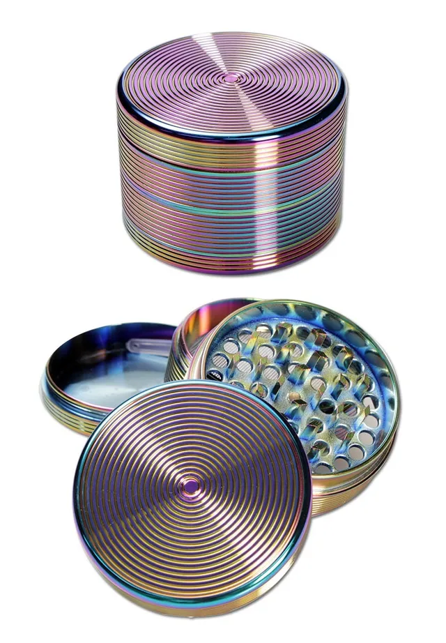 Plantadiscount Parafernalia Metal Grinder Oil Colours 4-part 63mm diam tritaerbe