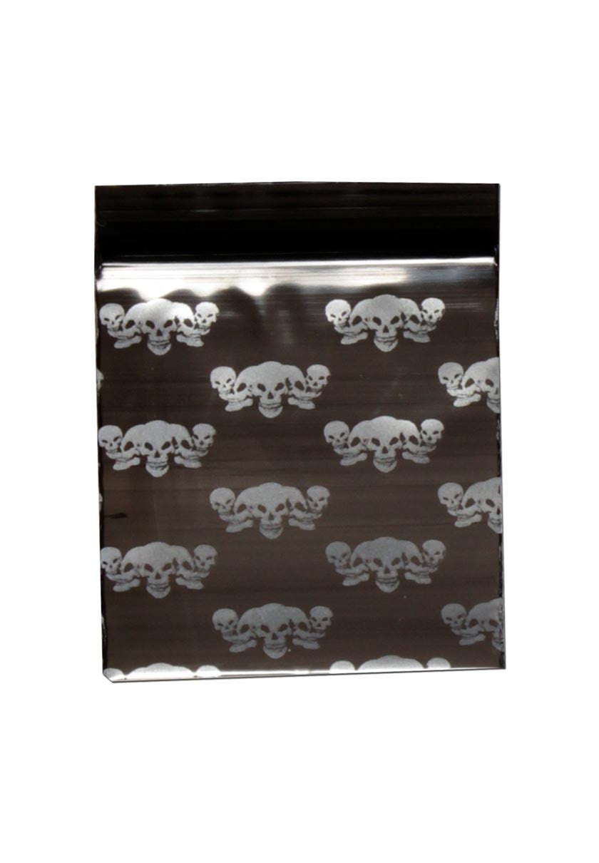 Plantadiscount Parafernalia Zipper Bags, Skull sacchetti zip PE-LD