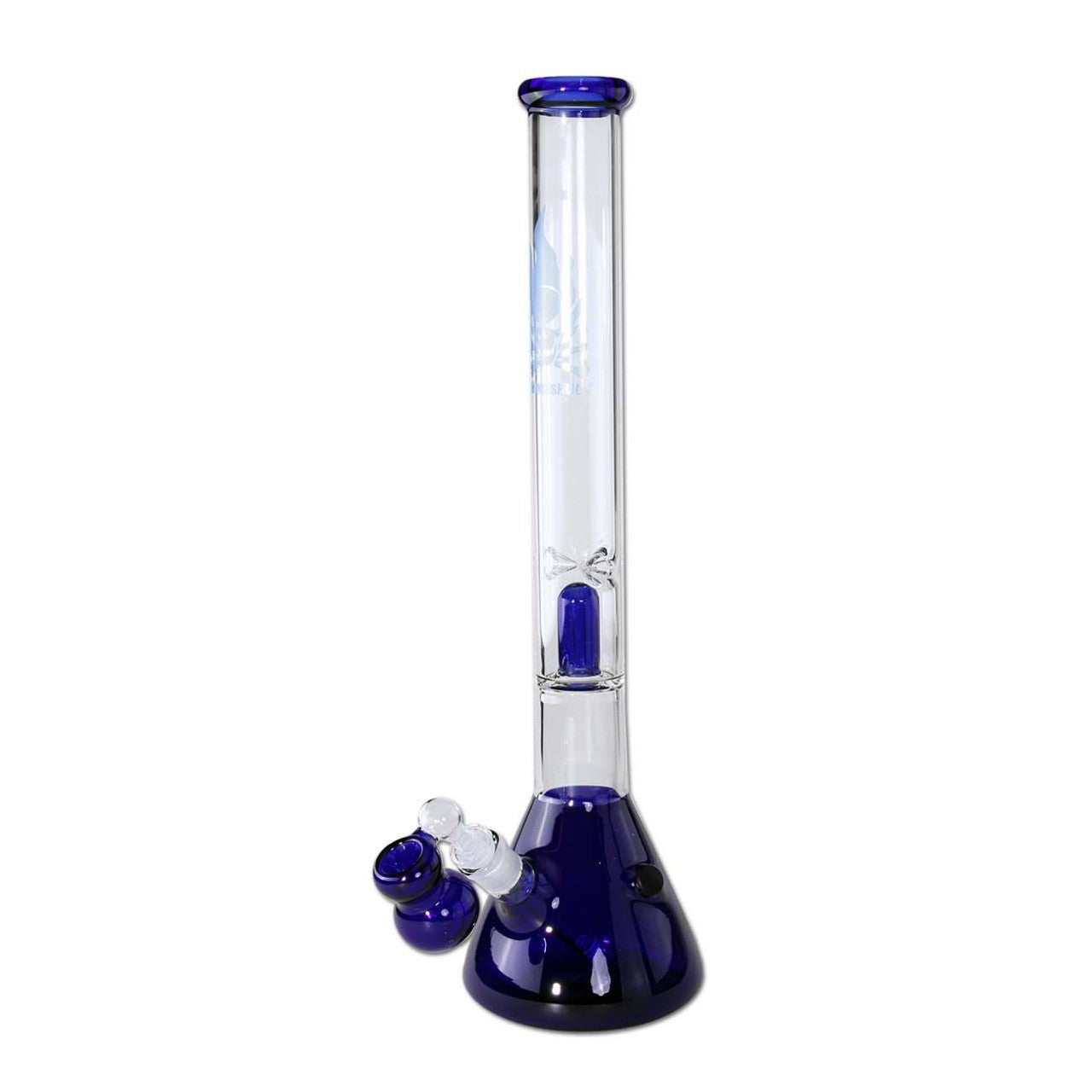 Black Leaf Parafernalia Glass Bong Ice Blue 1xPercolator bong blu