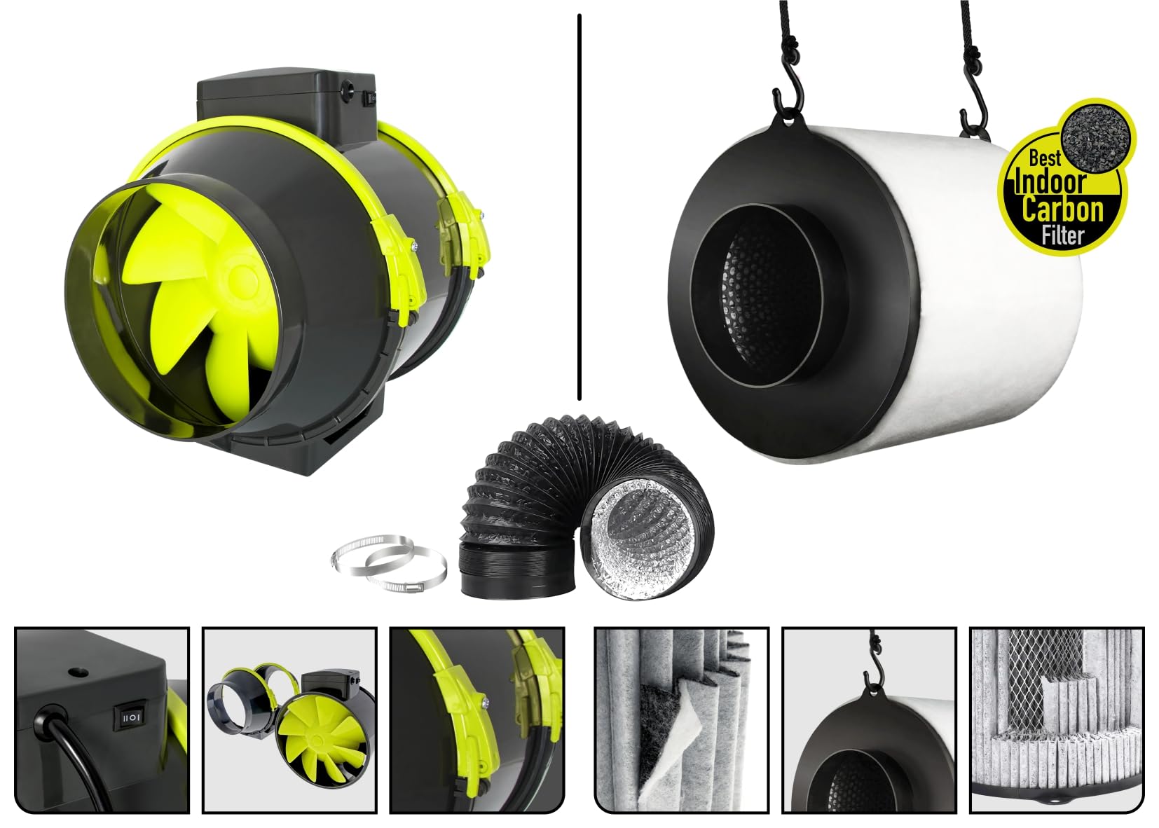 Garden HighPro GROWKIT 80H kit coltivazione indoor 80 x 80 cm LED 150W