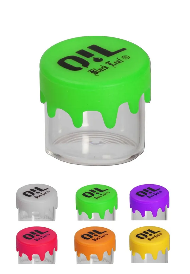 Plantadiscount Parafernalia Glass Clear with Silicone Cap 5ml contenitore in vetro