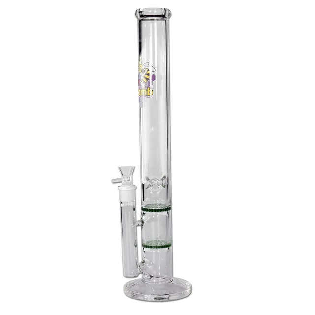 Black Leaf Parafernalia Honey Comb Ice Bong bong verde a doppio diffusore