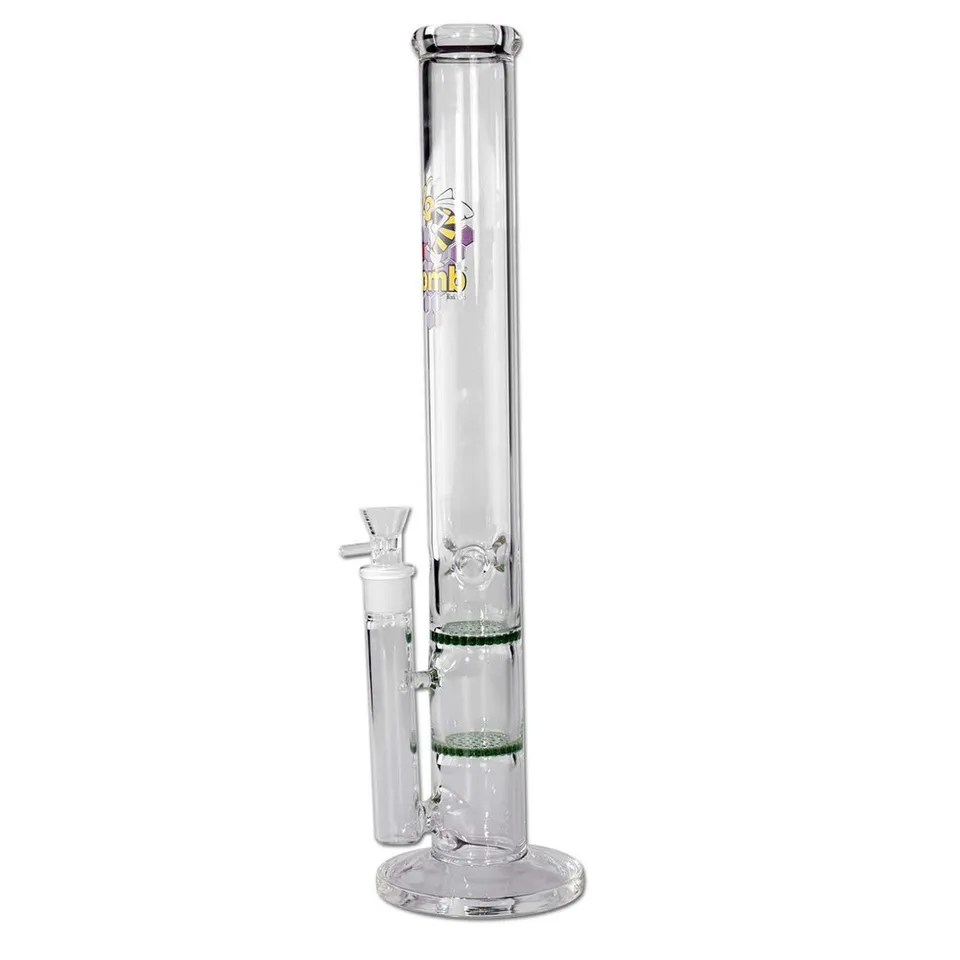Black Leaf Parafernalia Honey Comb Ice Bong bong verde a doppio diffusore