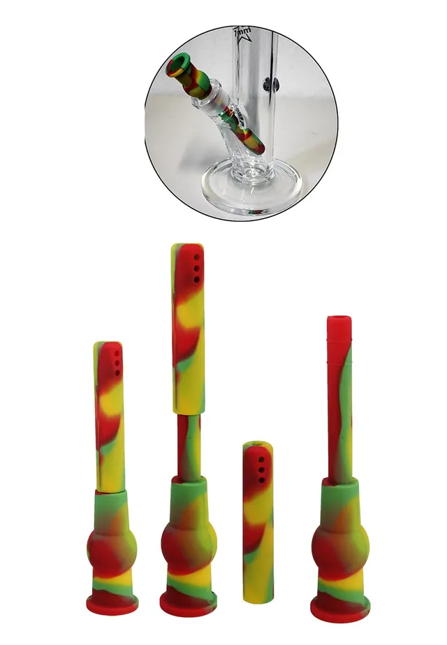 Black Leaf Parafernalia Silicone Hole Diffuser Chillum rasta Carbon regolabile