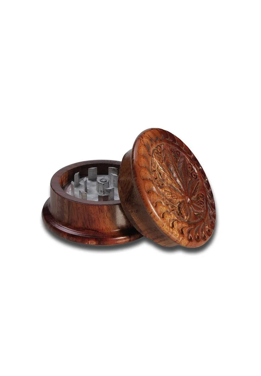 Parafernalia Grinder in palissandro 2 pezzi con chiusura magnetica