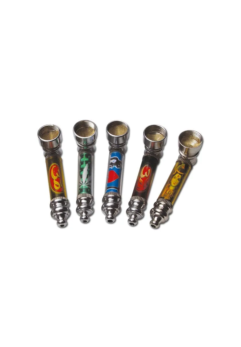 Set pipe avvitabili in metallo con design assortiti