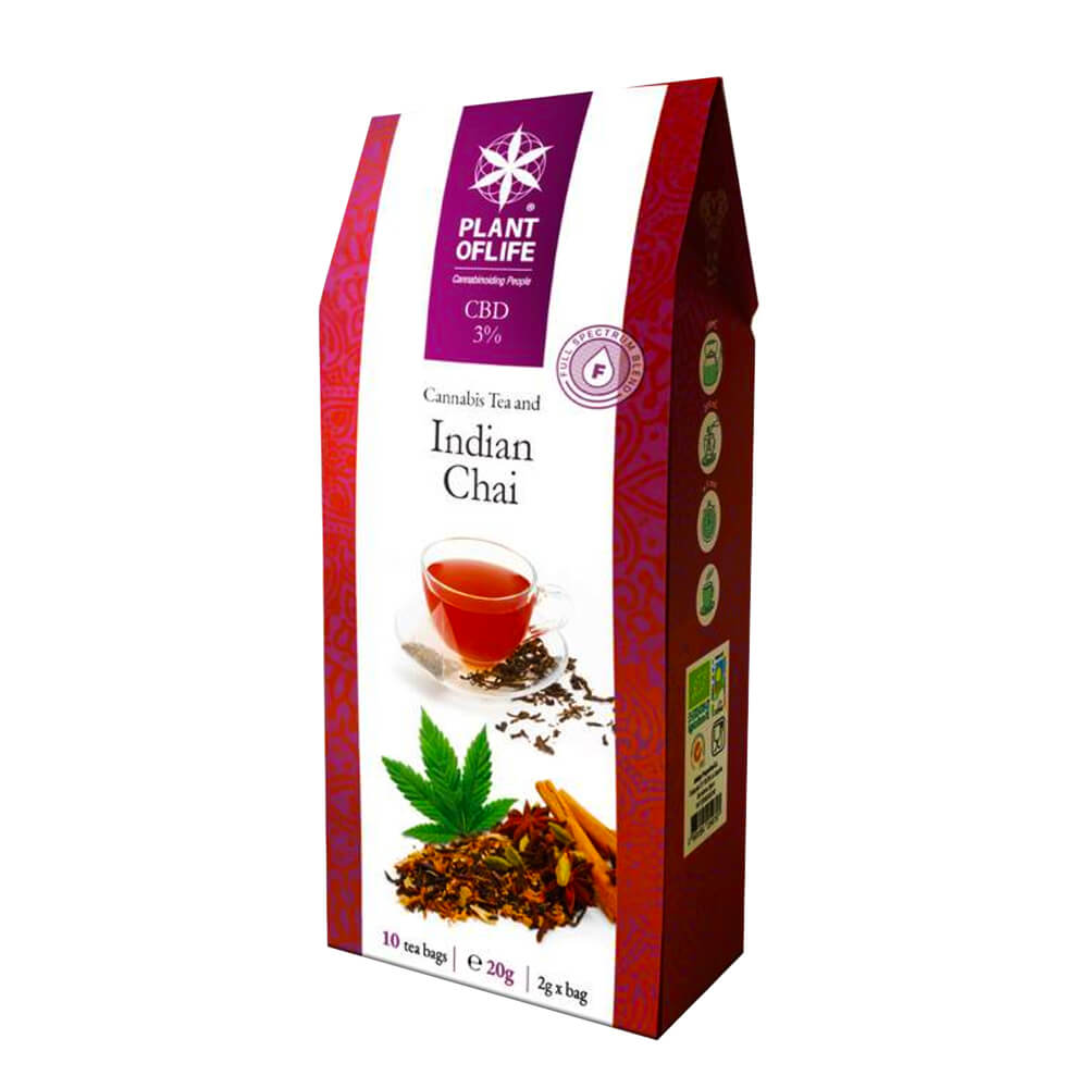 Plant of Life Infuso di Tè al CBD 2.5%–3% gusto Naturale
