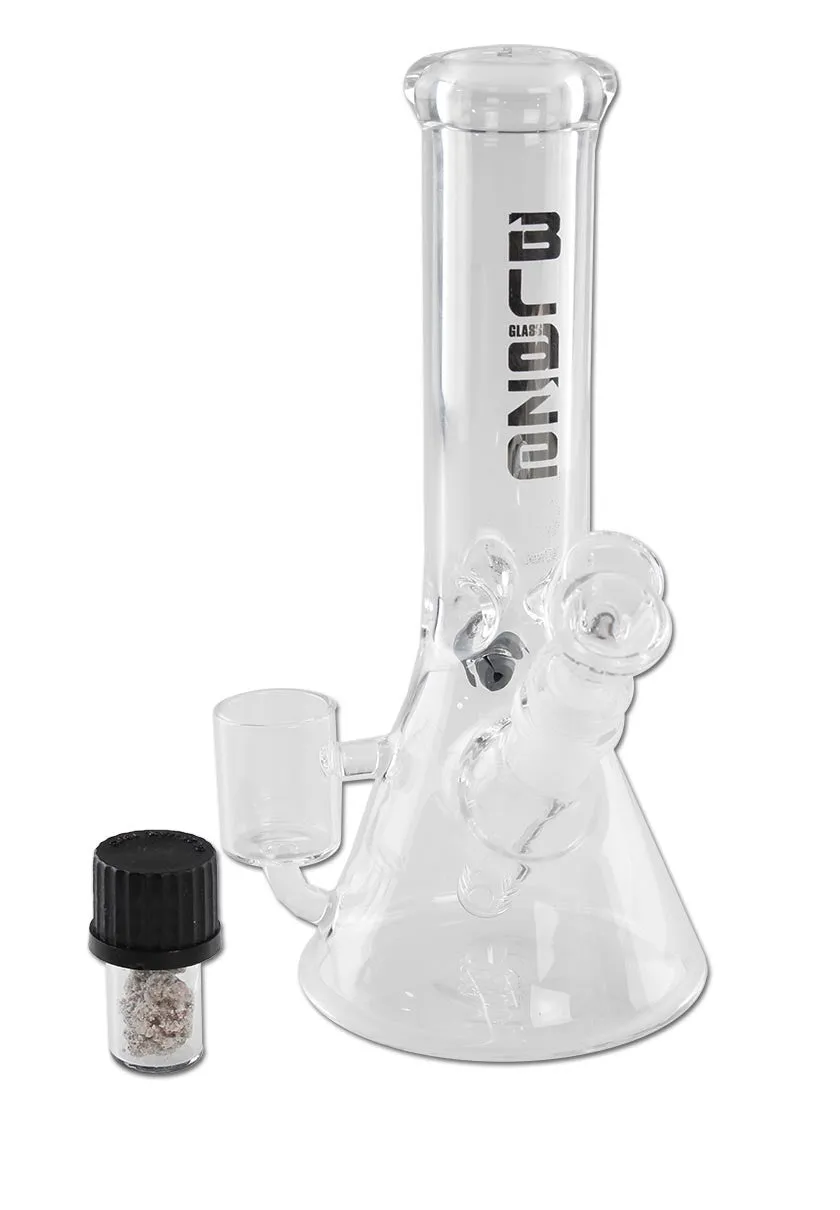 Blaze Glass Parafernalia Flask Bong Ice with Lid bong con diffusore