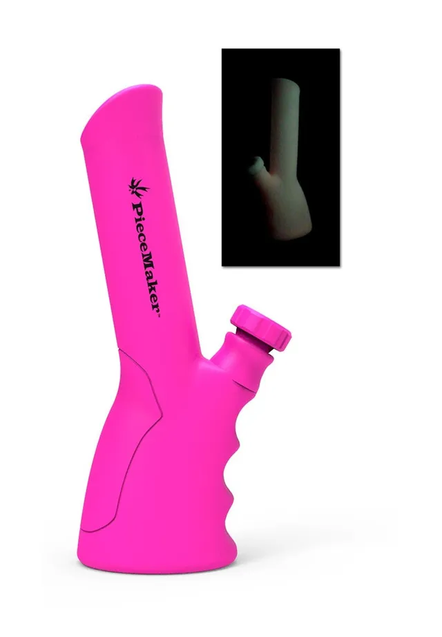 PieceMaker Parafernalia Kolt Miss Pinky Glow Silicone Bong bong rosa