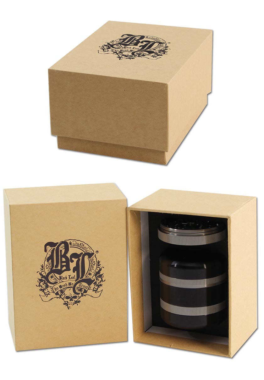 Black Leaf BL Grinder in alluminio 5 parti grigio nero