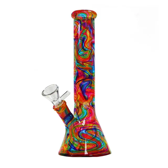 Plantadiscount Parafernalia Abstract Colors Glass Bong 26cm 5079 bong borosilicato