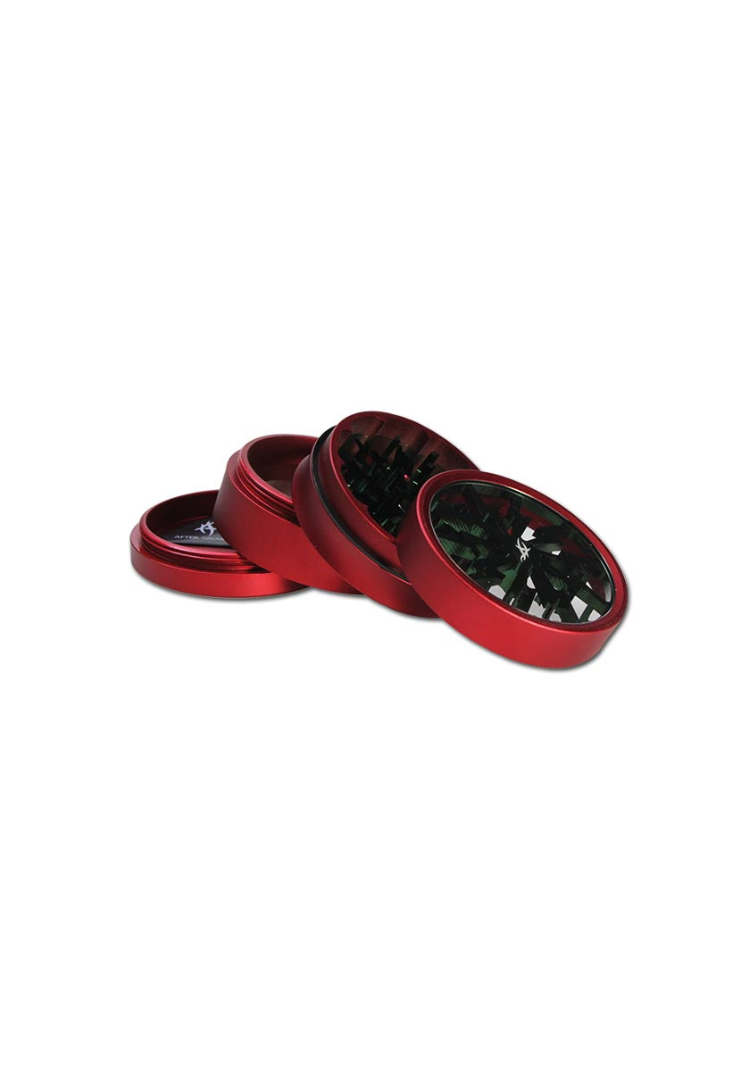 After Grow THORINDER grinder in alluminio 4 parti rosso e verde