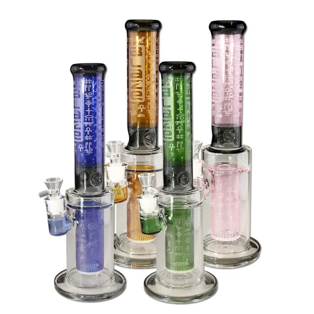 BLAZE GLASS Parafernalia Pharaoness Cylinder Bong Ice bong in borosilicato