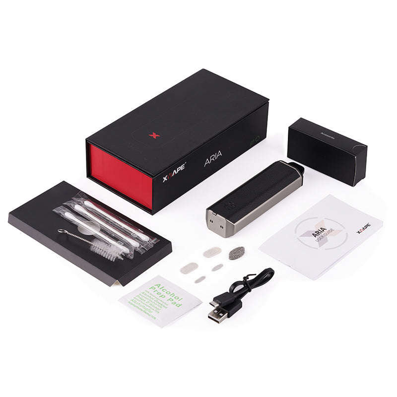 X-Vape Aria vaporizzatore nero per erbe