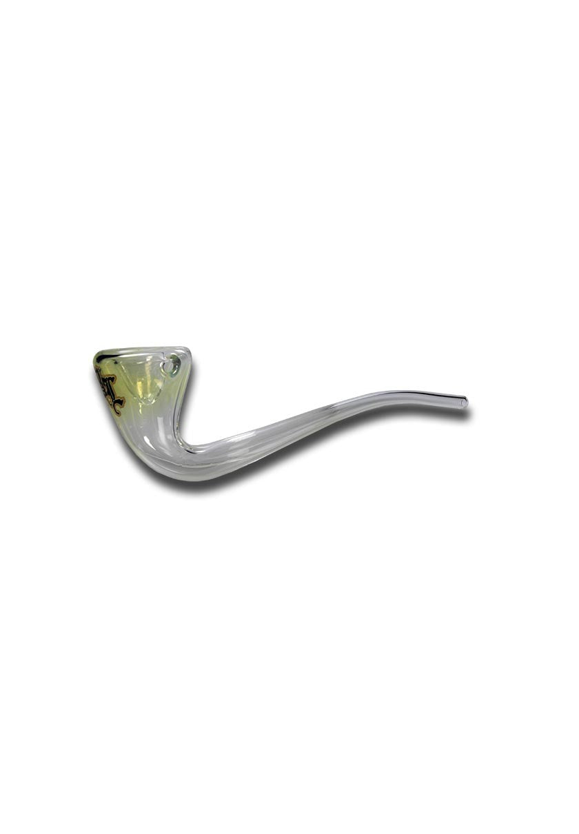 Black Leaf Gandalf pipa corta in vetro blu