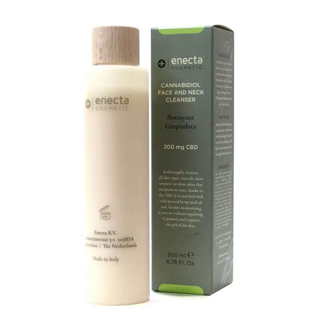 Enecta 200mg CBD detergente viso e collo 200 ml