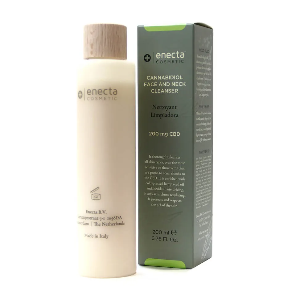 Enecta 200mg CBD detergente viso e collo 200 ml