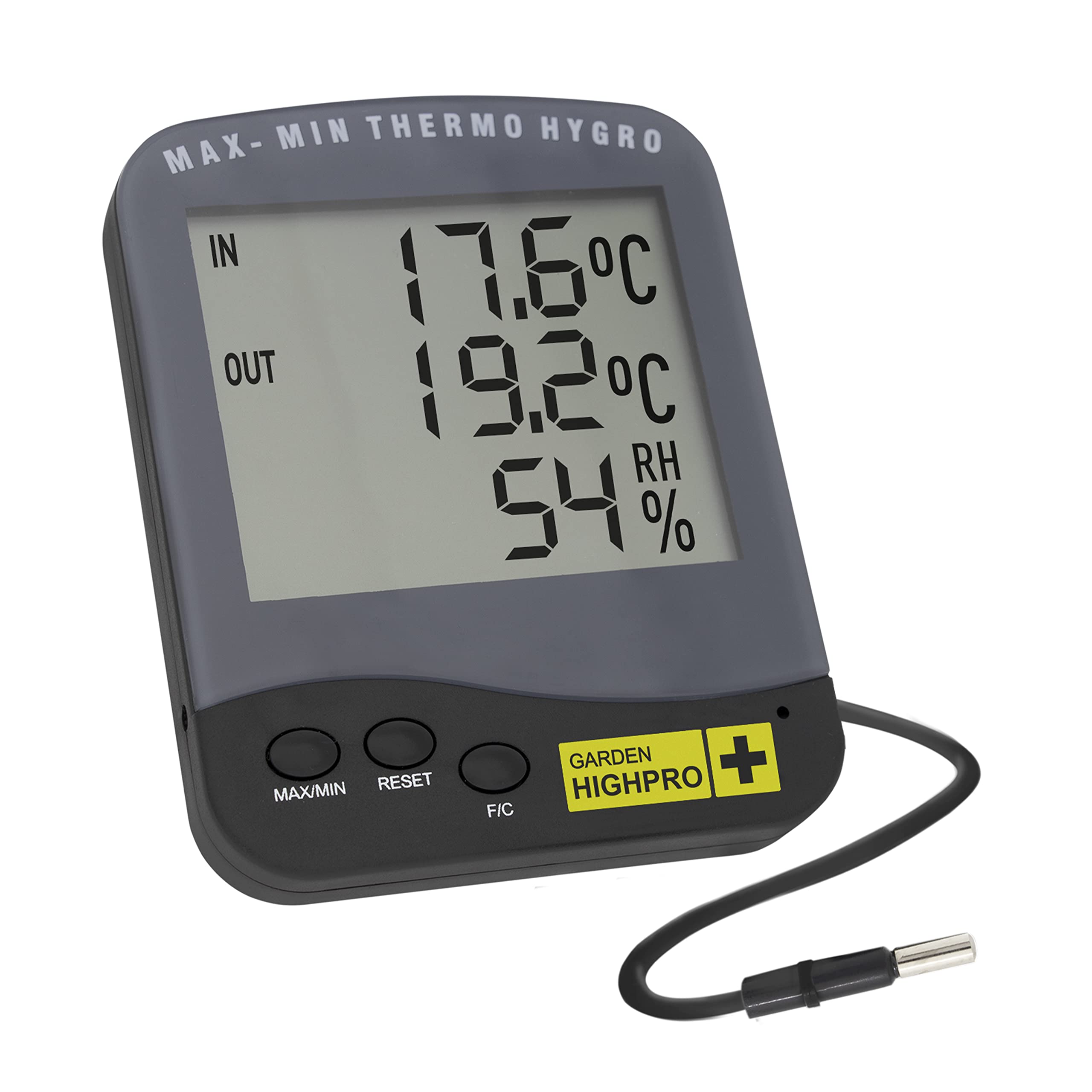 Garden HighPro THERMO-HYGROMETERS AND TIMERS Premium termoigrometro con sonda