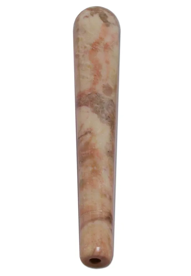 Soapstone Chillum chillum in pietra ollare monoblocco con custodia