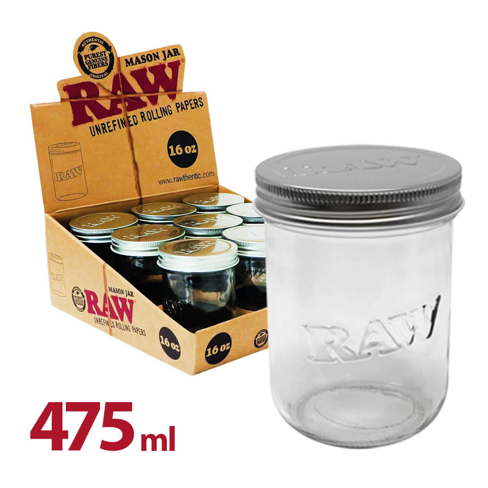 RAW Parafernalia Barattolo di vetro contenitore piccolo 6 oz 177 ml 12 pezzi
