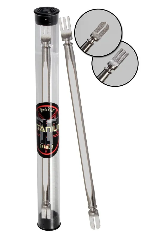 Black Leaf Parafernalia T2 Titanium Oil Tool strumento in titanio grado 2