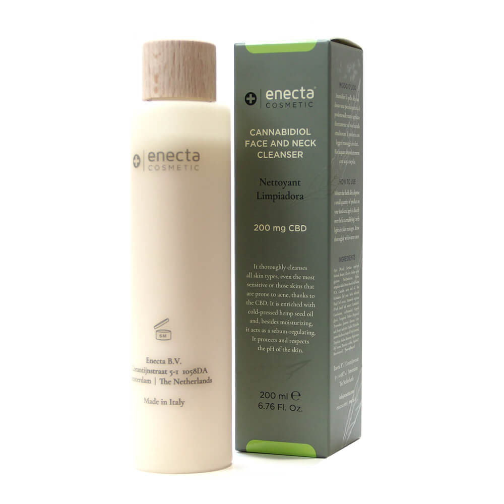 Enecta 200mg CBD detergente viso e collo 200 ml