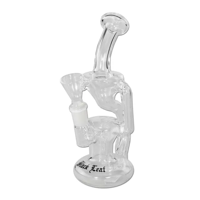 Black Leaf Recycle-Bubbler bubbler in vetro con riciclo