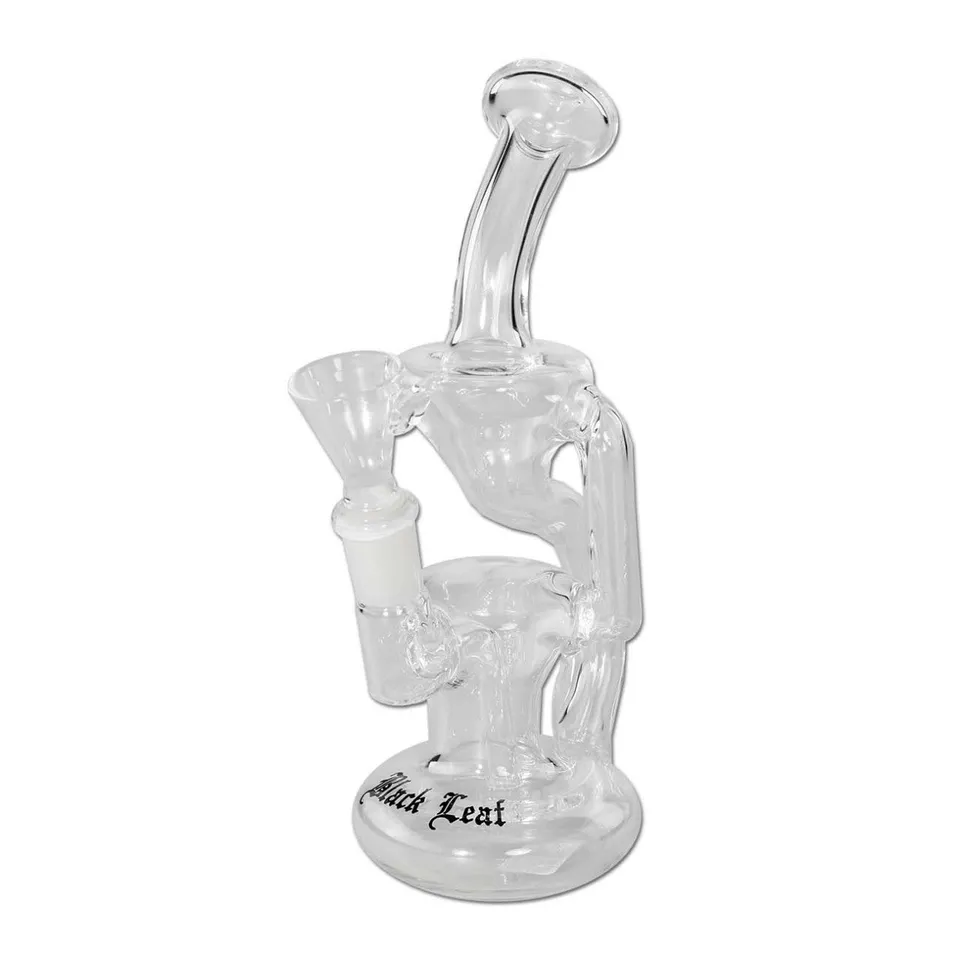 Black Leaf Recycle-Bubbler bubbler in vetro con riciclo