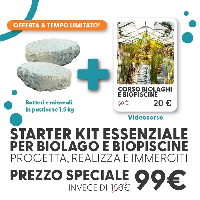 Aquaponic Design Video corsi KIT BATTERI + VIDEOCORSO bioattivatore 100 g