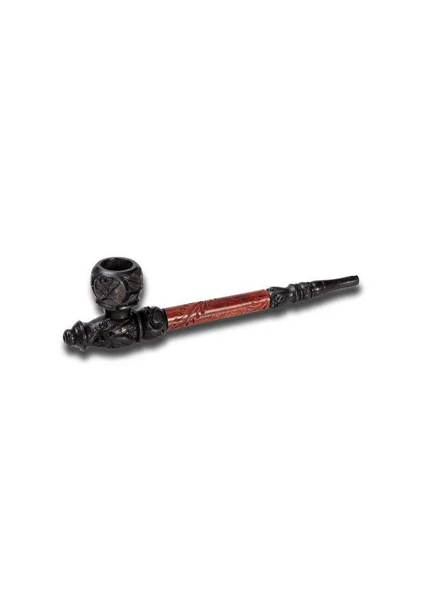 Smoking Pipe carved wood pipa in legno intagliato