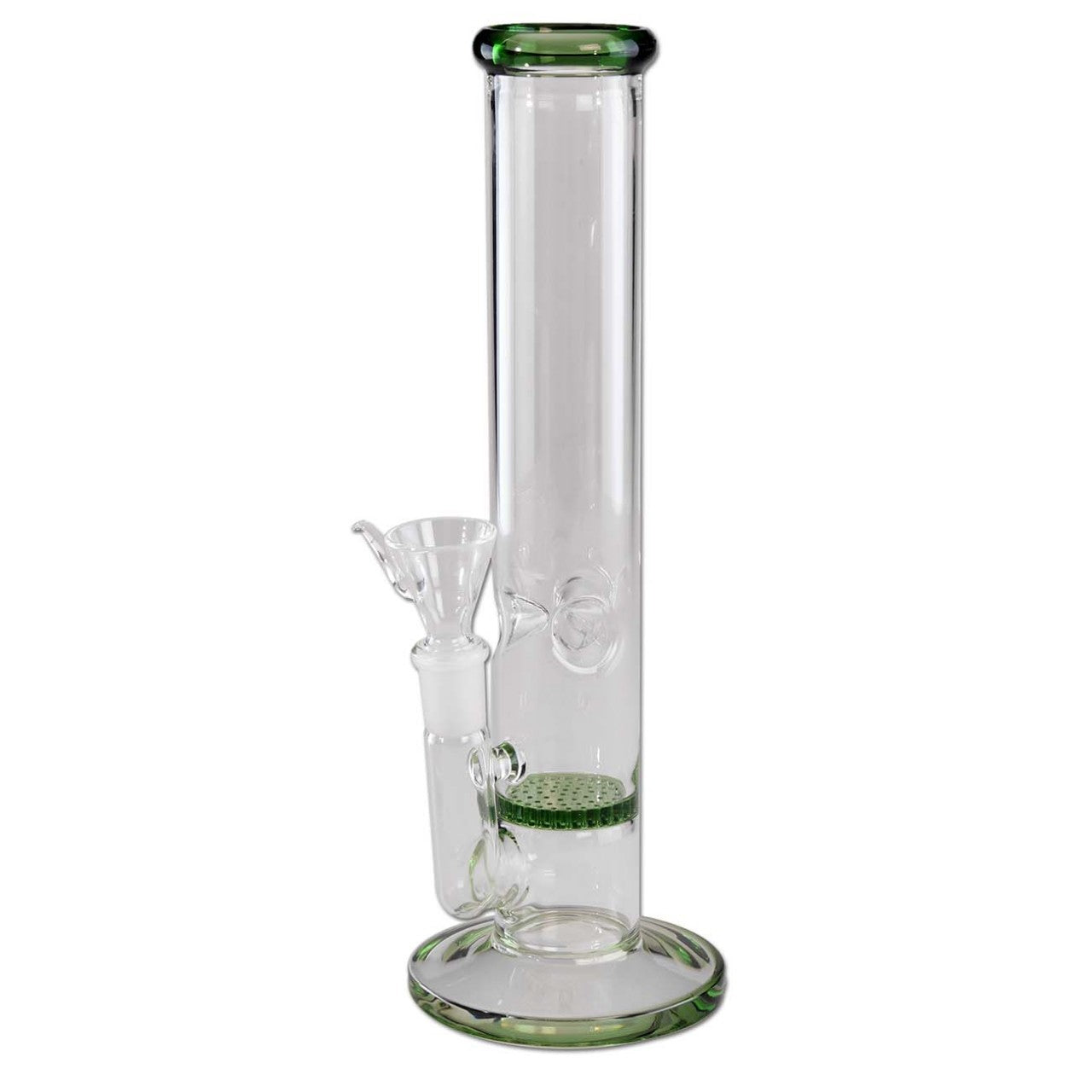 Parafernalia Ice Bong HoneyComb green bong con camera per ghiaccio