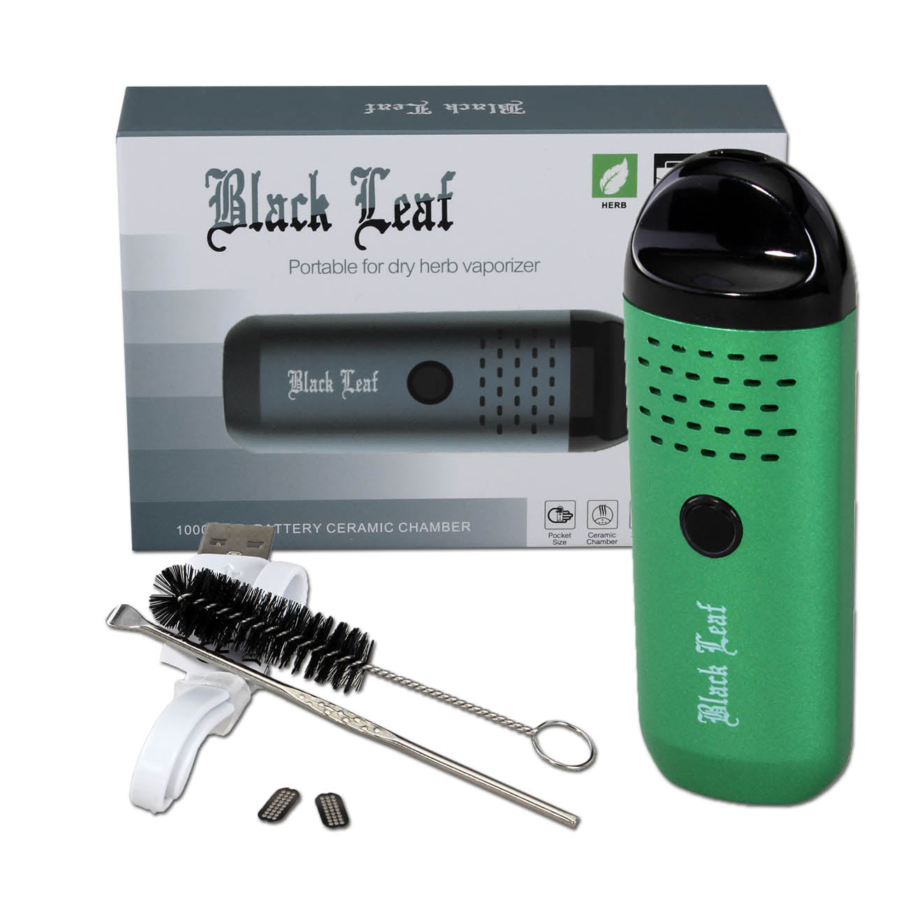 Black Leaf Mini-Vaporizer for Herbs vaporizzatore per erbe secche