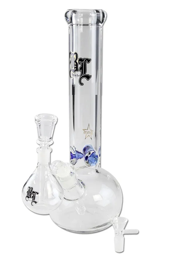 Black Leaf BL Ice Bong bong in vetro 9 mm con precooler