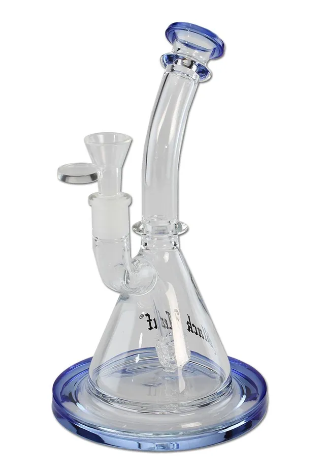 Black Leaf Glass Bong Drum Percolator bong in vetro con percolatore