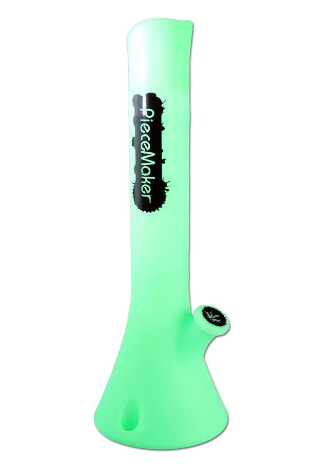 PieceMaker Khemistry Klass Kirby Green Glow bong in silicone