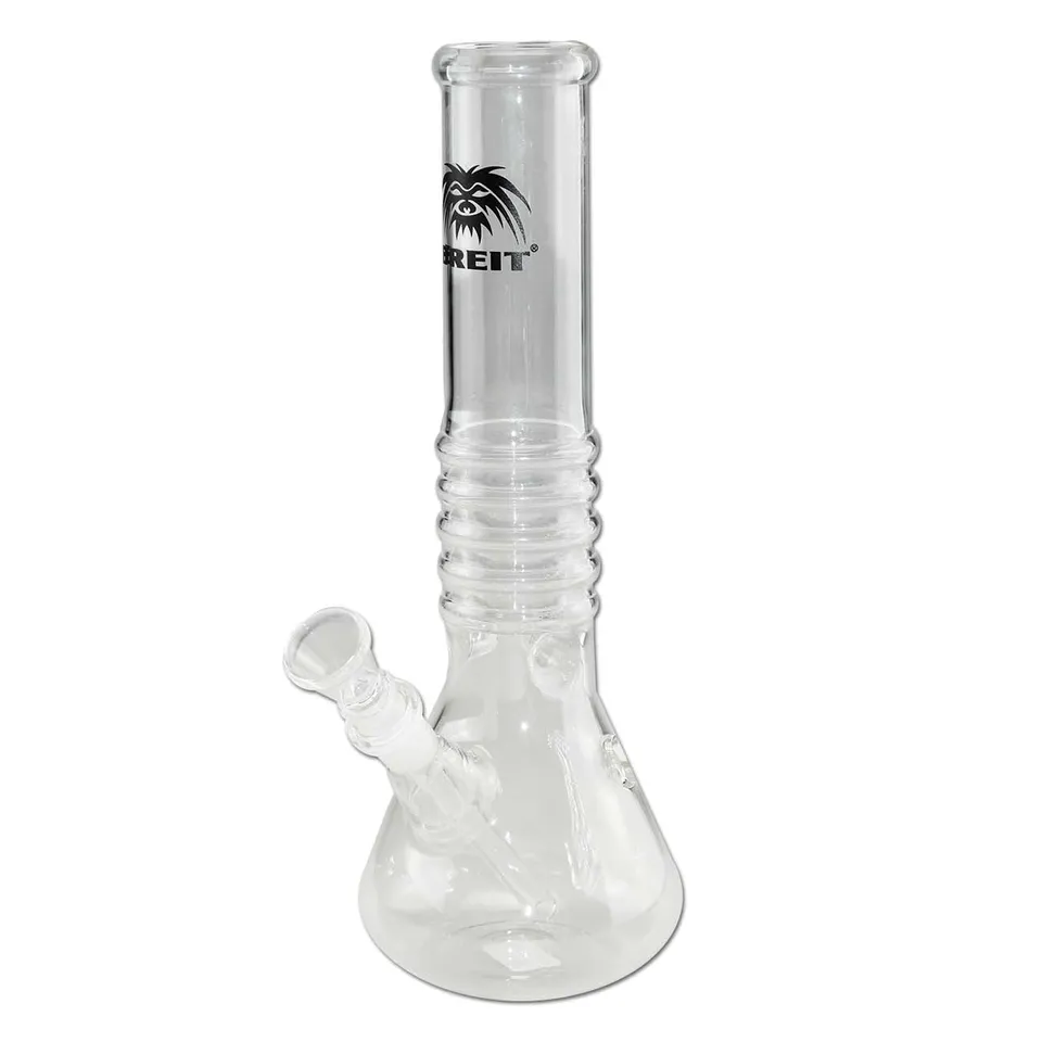 BREIT Ice Bong grooved Tube bong con camera per ghiaccio in borosilicato