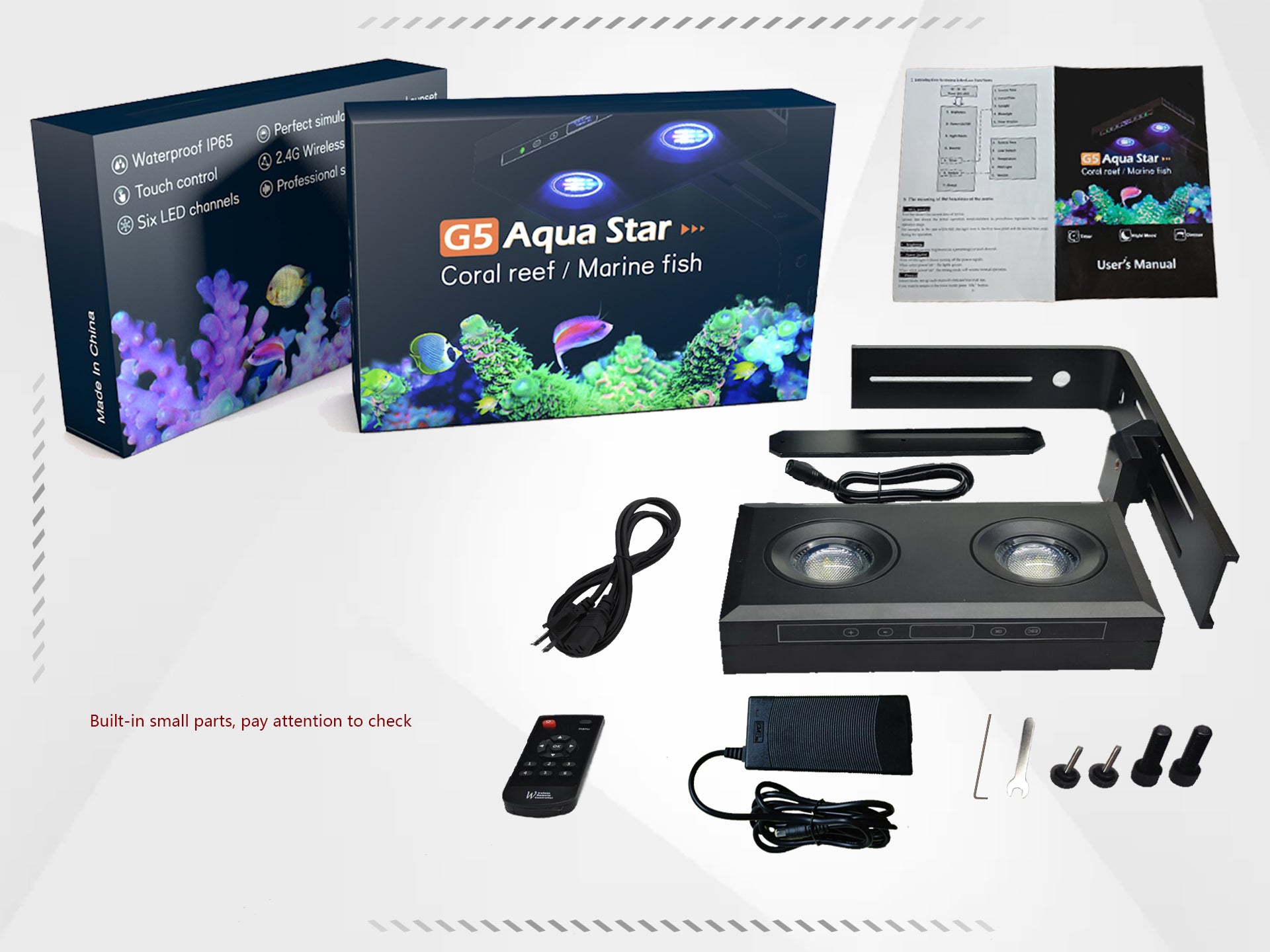 CTLite LED Aquarium Light AquaSart G5-95W luce LED acquario 6 canali