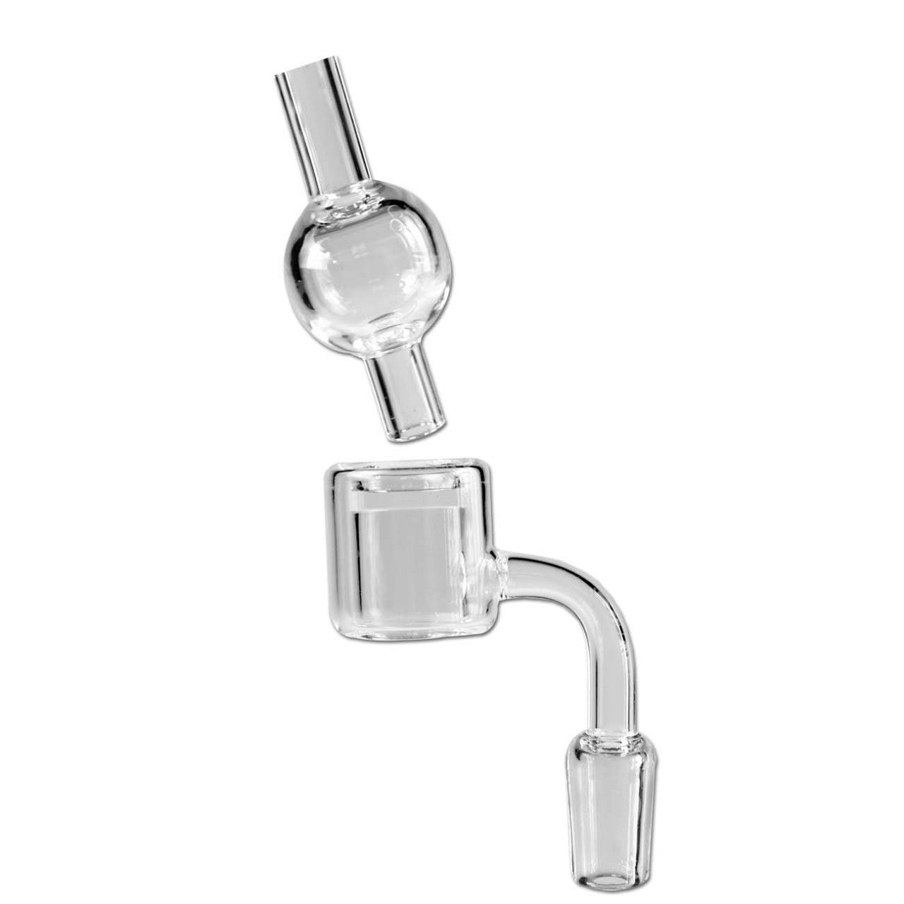 Plantadiscount Parafernalia Glass Banger Set clear Grinding with Carb Cap banger in vetro